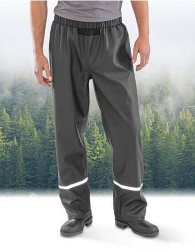 RES-R916X-Prism PU Waterproof Trouser with Reflective Bands et Recycled Backing